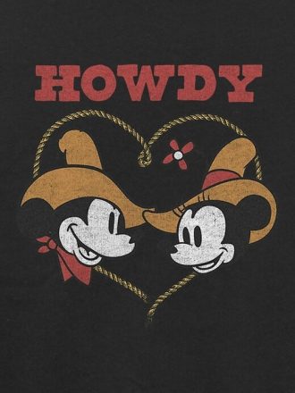 Küçük Çocuk Mickey ve Arkadaşları Howdy Yuvarlak Yaka Sweatshirt