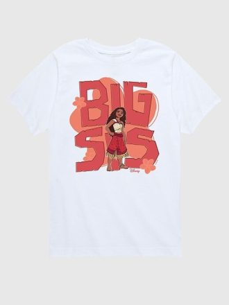 Küçük Çocuk Moana 2 Büyük Abla Moana Kısa Kollu Grafik Tişört