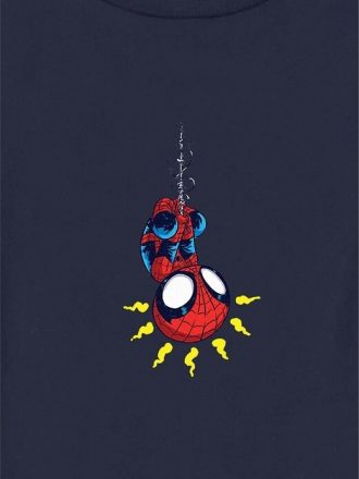 Küçük Çocuk Örümcek Adam Retro Klasik Grafik Tişört