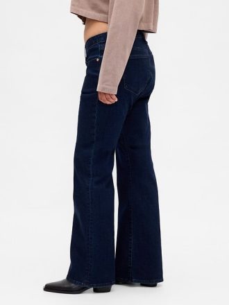 Kıvrımlı Düşük Bel Uzun ve Dar Kot Pantolon