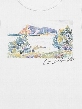 La Dolce Vita Grafik Bebek Kesim Tişört