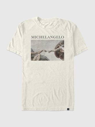 Michelangelo Yaratılışı Büyük Boy Grafik Tişört Michelangelo Yaratılışı Büyük Boy Grafik Tişört