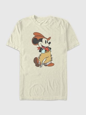 Mickey Mouse Kovboy Grafik Tişört