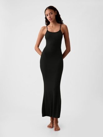 Mini Rib PJ Maxi Elbise