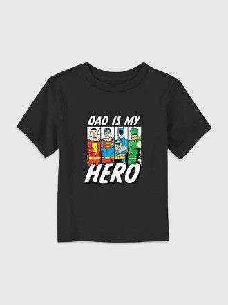 Minik DC Comics Justice League Kahraman Baba Grafik Tişörtü