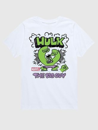 Minik Marvel İnanılmaz Hulk Doodle Kısa Kollu Grafik Tişört