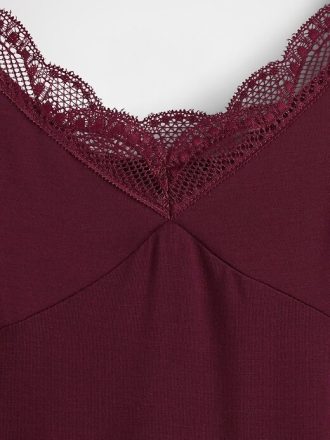Modal Dantelli Pijama Elbisesi