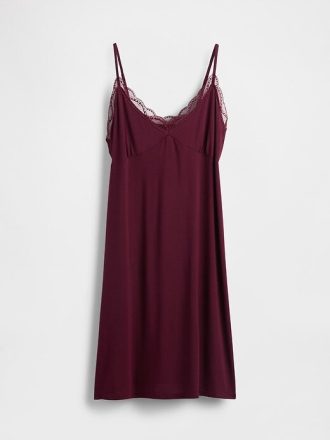 Modal Dantelli Pijama Elbisesi