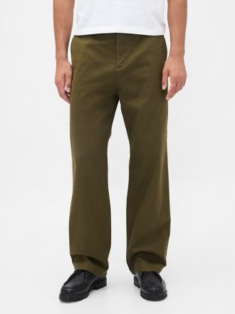Modern Bol Khaki Pantolonlar