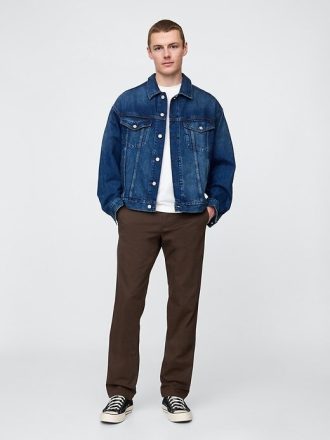 Modern Düz Khaki Pantolonlar
