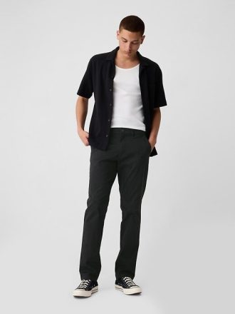 Modern Düz Khaki Pantolonlar