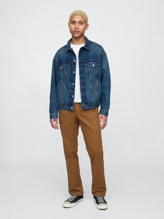 Modern Düz Khaki Pantolonlar
