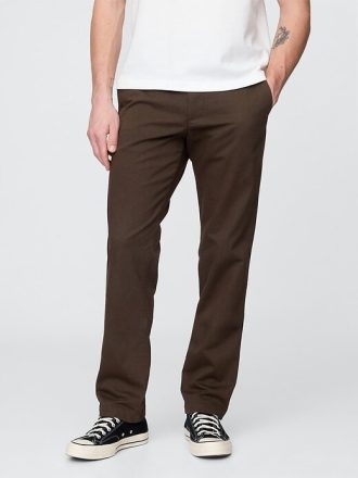 Modern Düz Khaki Pantolonlar