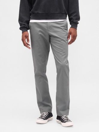 Modern Düz Khaki Pantolonlar