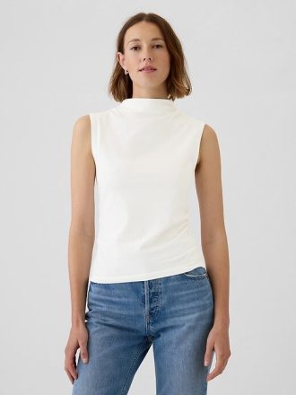 Modern Huni Yakalı Büzgülü Atlet