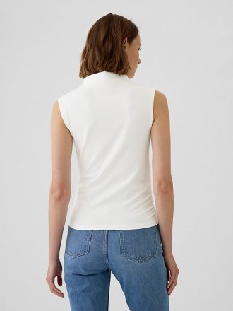Modern Huni Yakalı Büzgülü Atlet