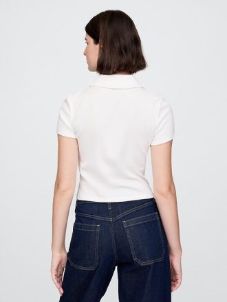 Modern Kaburga Kesim Polo Tişört