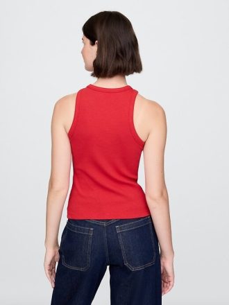 Modern Rib Halter Tank Top