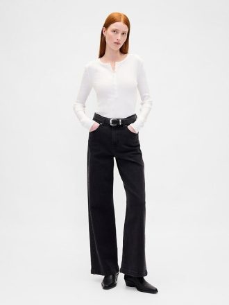 Modern Rib Henley Tişörtü
