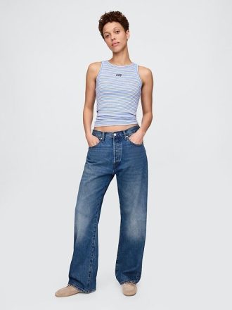 Modern Rib Logo Halter Üst