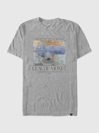 Monet Sunrise Büyük Boy Grafik Tişört