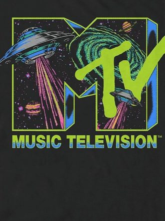 MTV Uzay Logolu Grafik Tişört