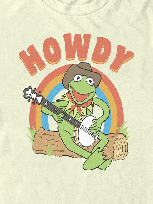 Muppets Howdy Kermit Grafikli Tişört Muppets Howdy Kermit Grafikli Tişört