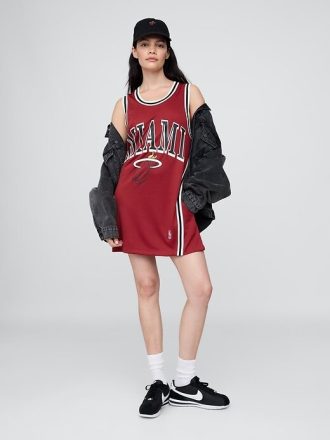 NBA Miami Heat Geri Dönüştürülmüş Forma Mini Elbise