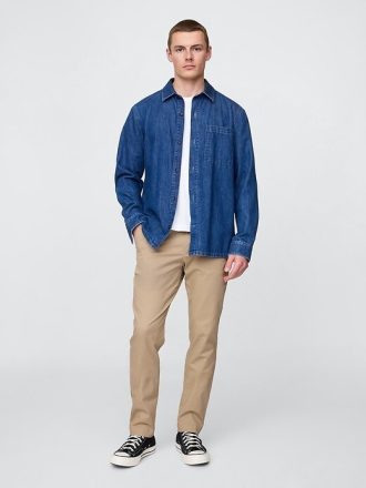 İnce Khaki Pantolonlar