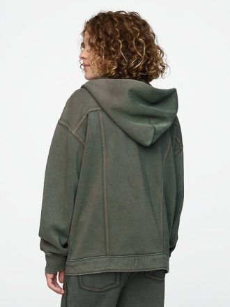 Çocuk Kapüşonlu Simge Sweatshirt Kot Ceket