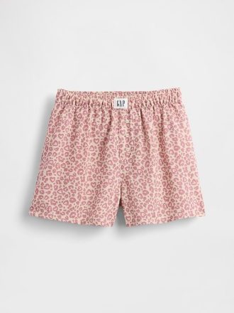 Çocuklar için Geri Dönüştürülmüş Flanel Pijama Boxer Şortu