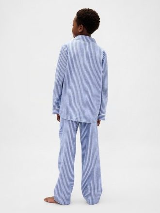 Çocuklar için Geri Dönüştürülmüş Flanel Pijama Takımı