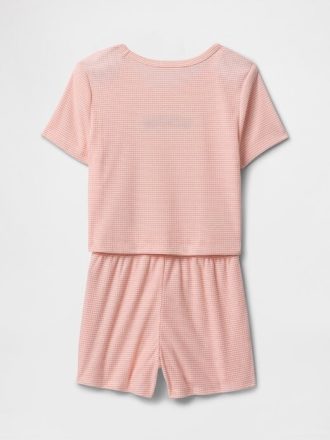 Çocuklar için Geri Dönüştürülmüş Pijama Şort Takımı