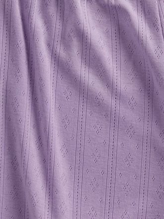 Çocuklar için Geri Dönüştürülmüş Pointelle Atlet Pijama Takımı