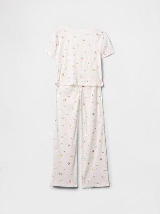 Çocuklar için Geri Dönüştürülmüş Pointelle Pijama Takımı