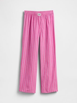 Çocuklar için Geri Dönüştürülmüş Poplin Pijama Pantolonu