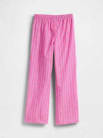 Çocuklar için Geri Dönüştürülmüş Poplin Pijama Pantolonu