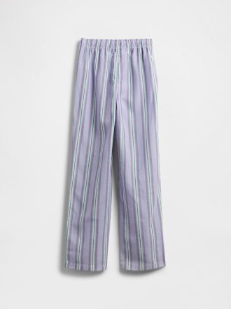 Çocuklar için Geri Dönüştürülmüş Poplin Pijama Pantolonu