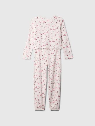 Çocuklar için Geri Dönüştürülmüş Waffle Pijama Takımı