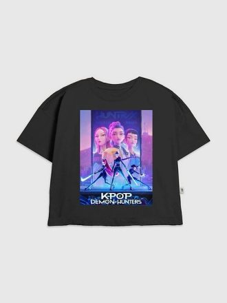 Çocuklar için K-Pop Şeytan Avcıları Poster Grafik Tişörtü
