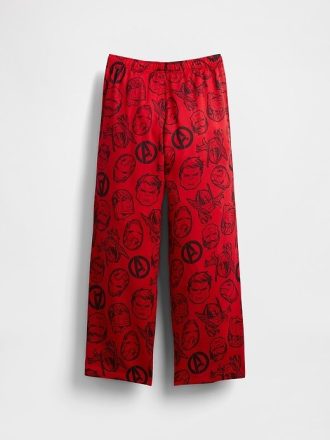 Çocuklar için Marvel Geri Dönüştürülmüş Flanel Pijama Pantolonu
