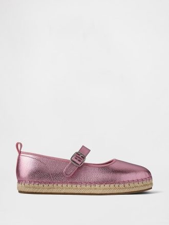 Çocuklar için Metalik Mary Jane Espadriller