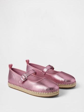 Çocuklar için Metalik Mary Jane Espadriller