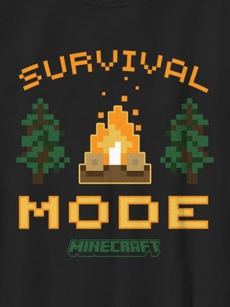 Çocuklar için Minecraft Survival Modu Grafik Tişörtü