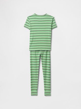 Çocuklar için Organik Fırçalanmış Pamuklu Pijama Takımı