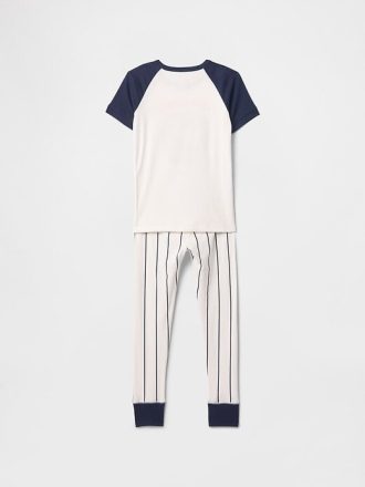 Çocuklar için Organik Fırçalanmış Pamuklu Pijama Takımı
