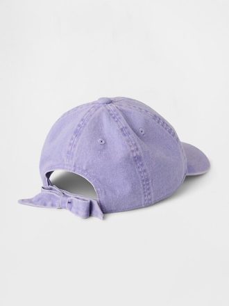 Çocuklar için Overdye Denim Fiyonklu Beyzbol Şapkası