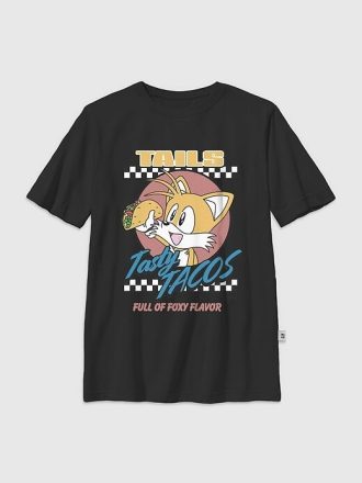 Çocuklar için Sonic The Hedgehog Tails Tacos Grafik Tişörtü