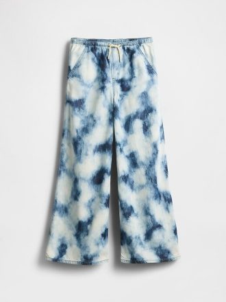 Çocuklar için UltraSoft Denim Tie-Dye Kolay Bol Pantolon