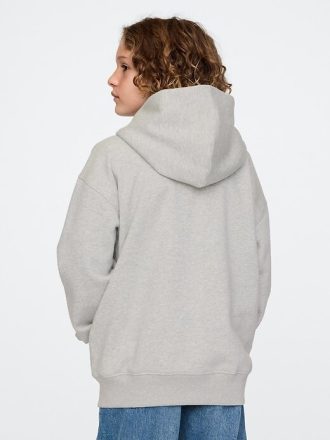Çocuklar için Vintage Yumuşak Logo Fermuarlı Kapüşonlu Sweatshirt